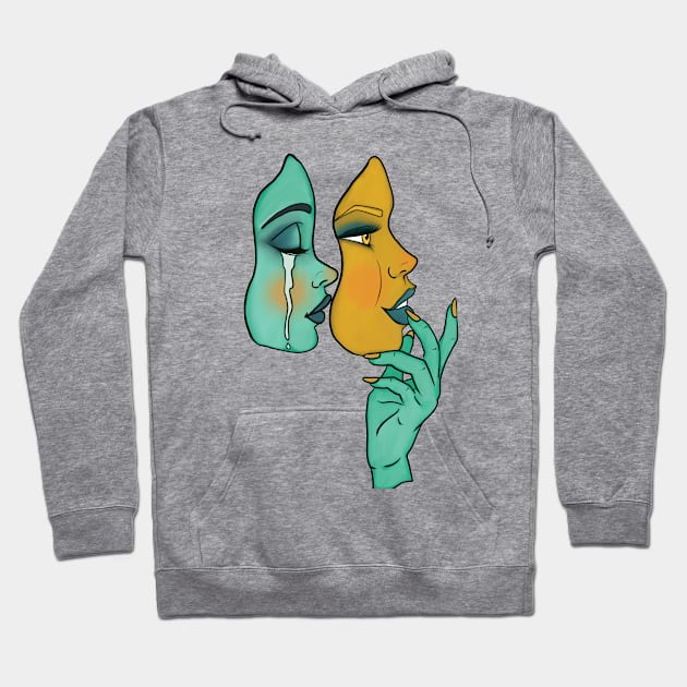 Put On A Happy Face Hoodie by kokodiablo